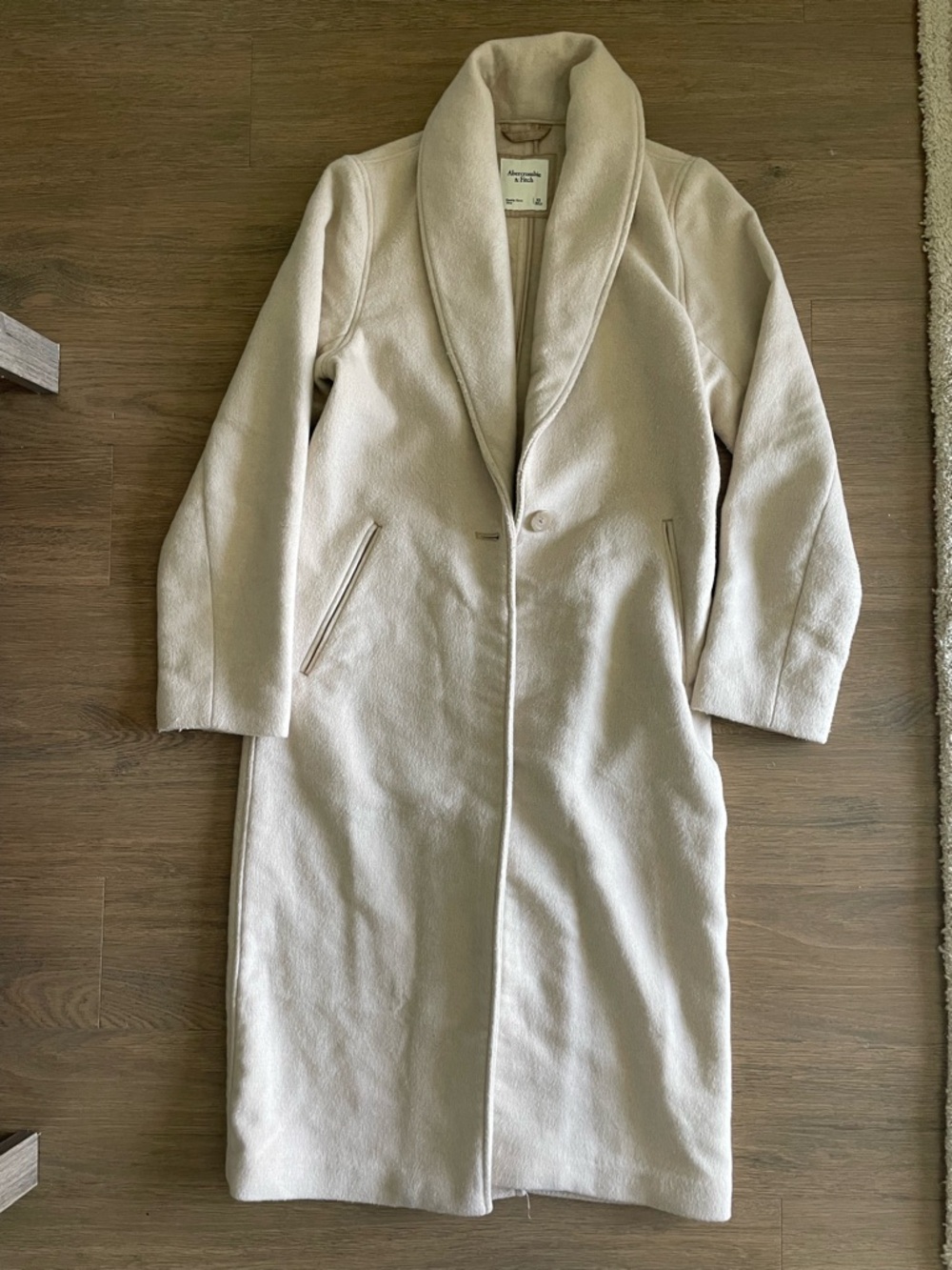 Abercrombie Cream Long Coat